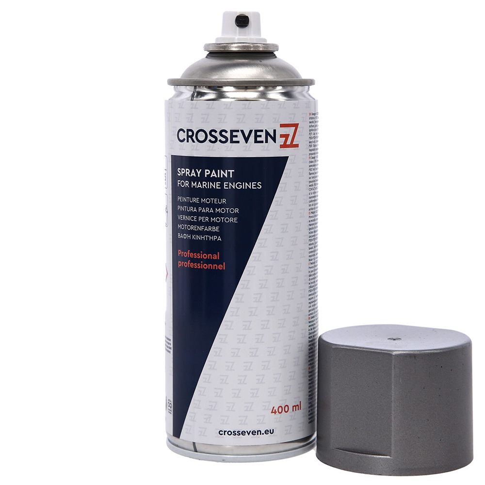 Crosseven Volvo Inboard Engine Spray Paint - Grey Metallic 95 - 400ml - Image