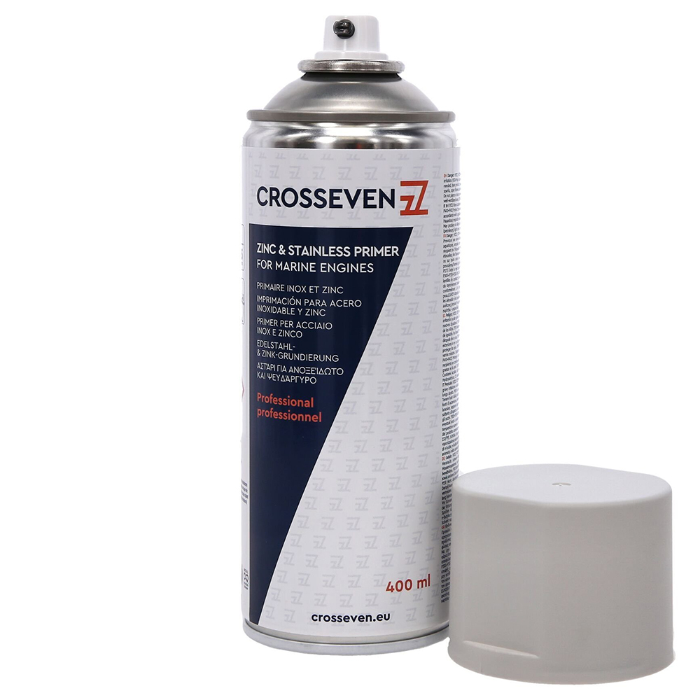 Crosseven Zinc and Stainless Steel Primer Spray Paint - Grey - 400ml - Image