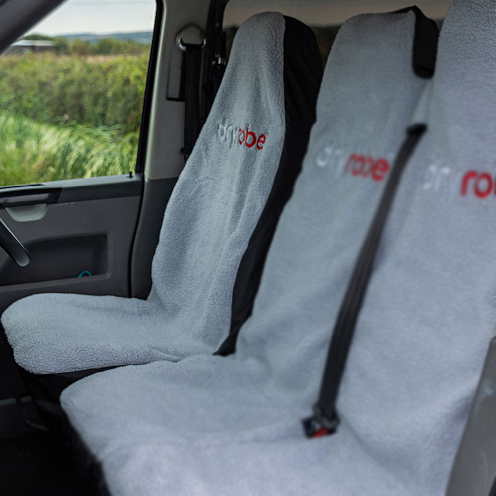 Dryrobe Single Car Seat Cover - Black/Grey - Image