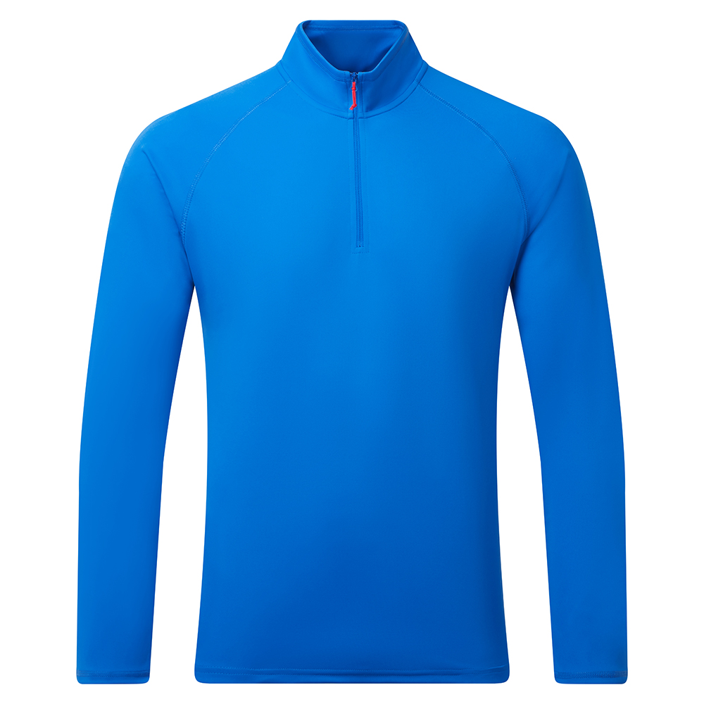 Gill UV Tec Long Sleeve Zip T-Shirt - Tidal Blue