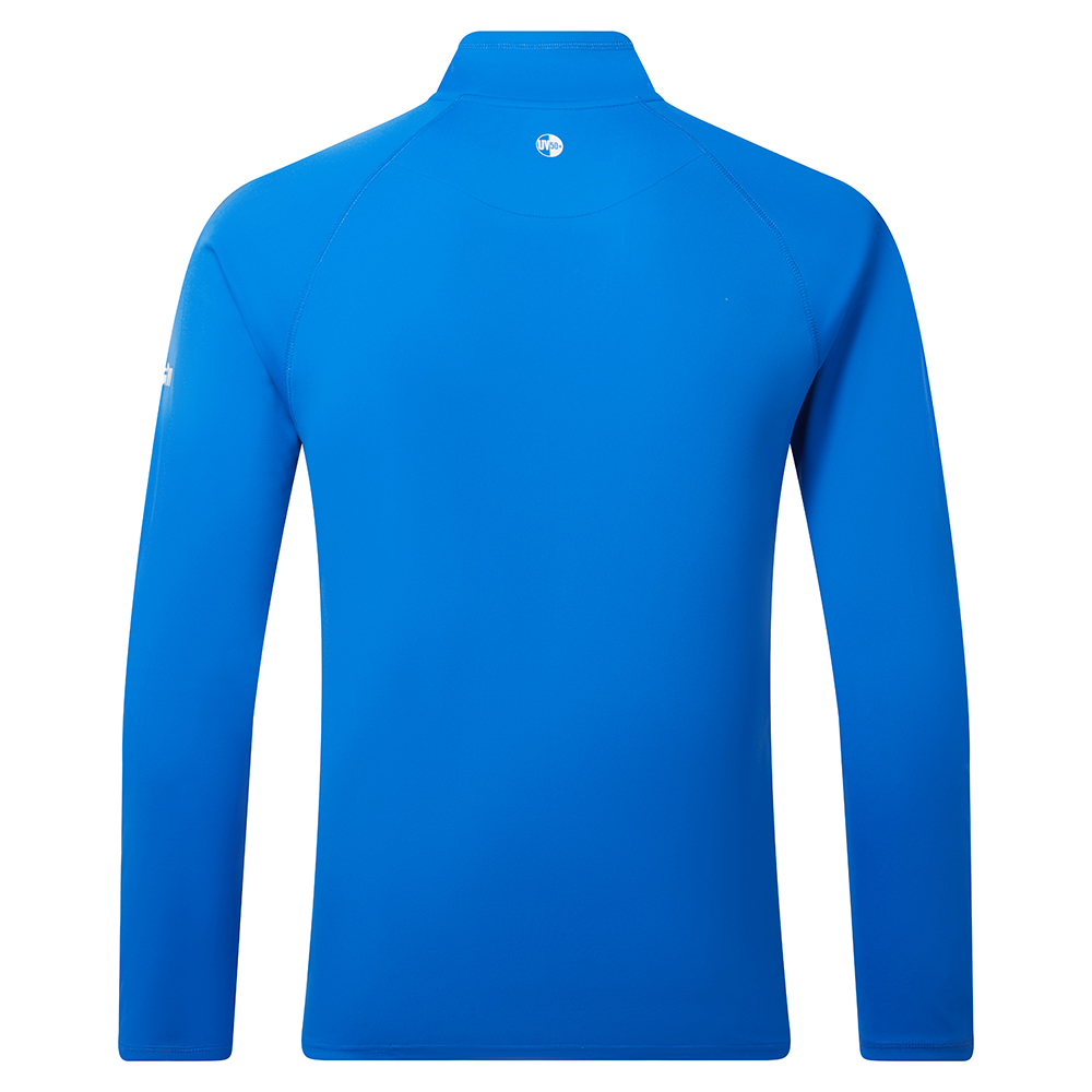 Gill UV Tec Long Sleeve Zip T-Shirt - Tidal Blue