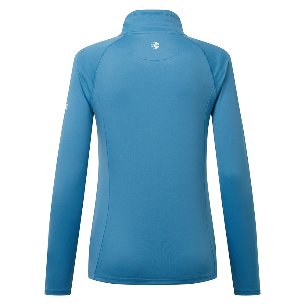 Gill Women's UV Tec Long Sleeve Zip Tee 2026 - Seascape