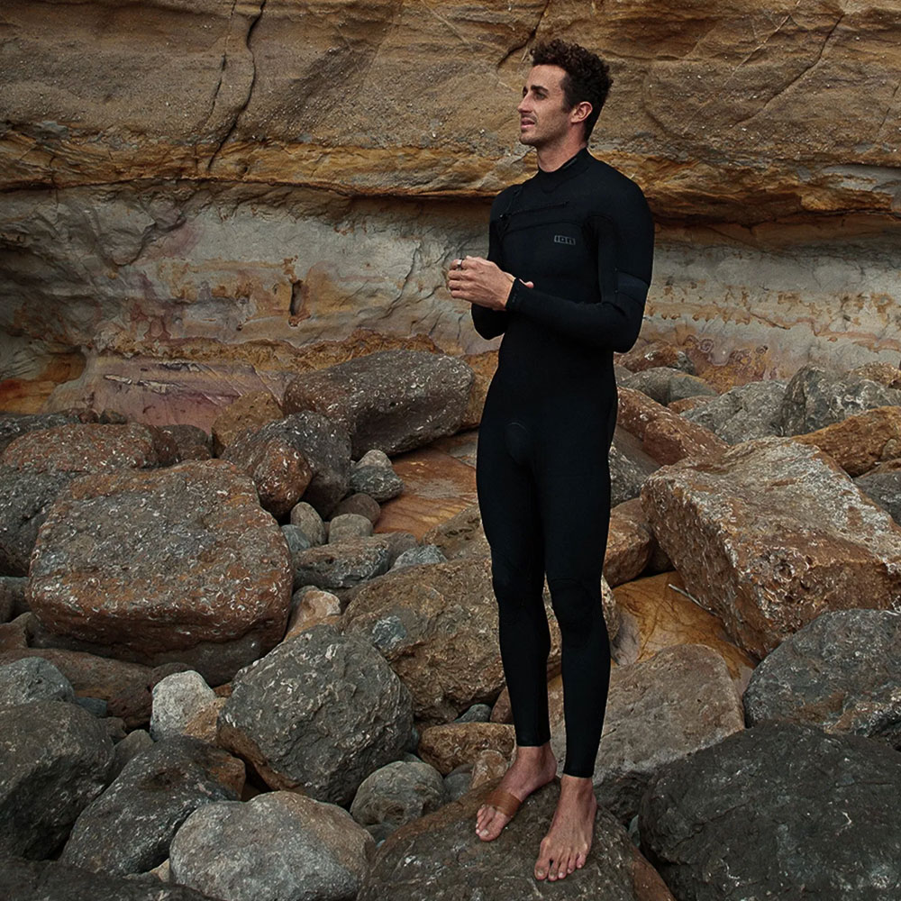 ION Seek Amp 4/3mm Wetsuit Front Zip 2026 - Black