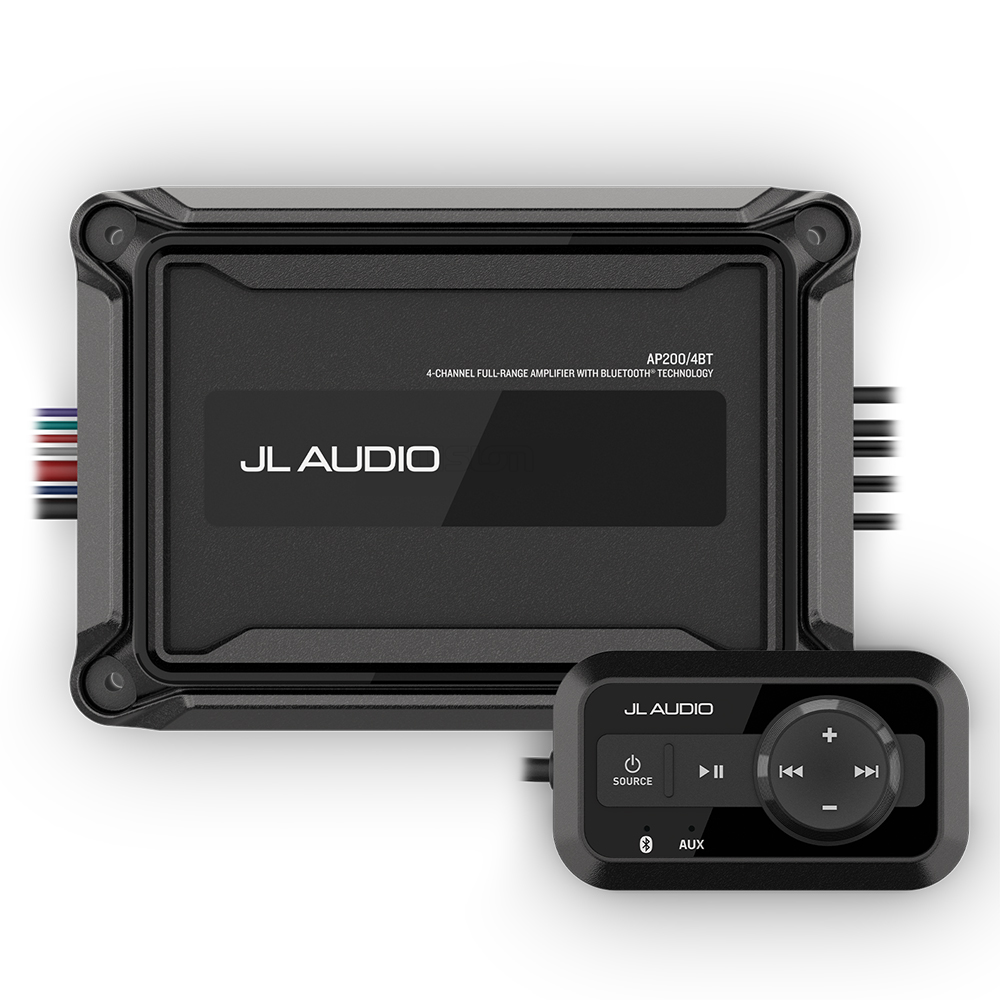 JL Audio 4 Channel Compact Marine Amplifier with Bluetooth - Image