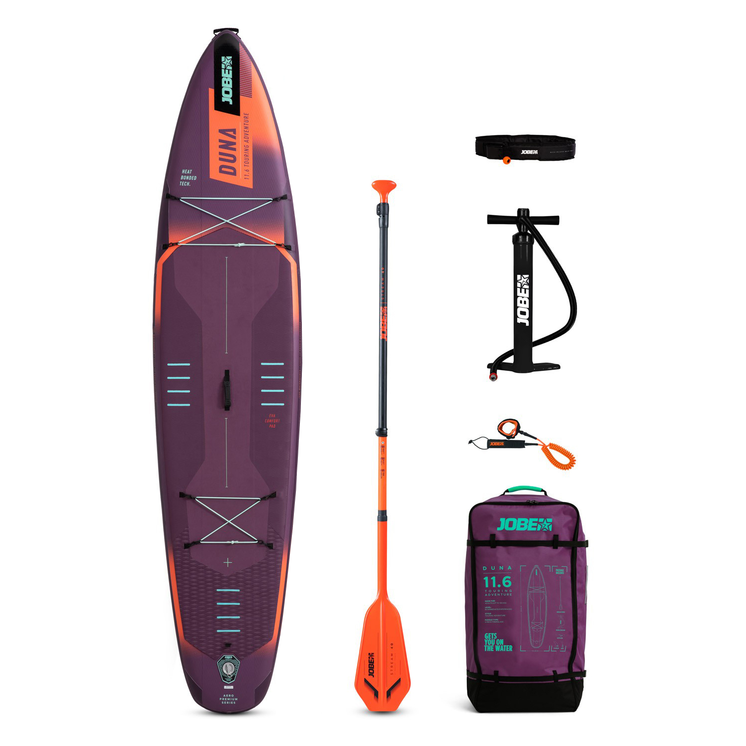 Jobe Aero Duna SUP Board 11.6 Package - Purple - Image