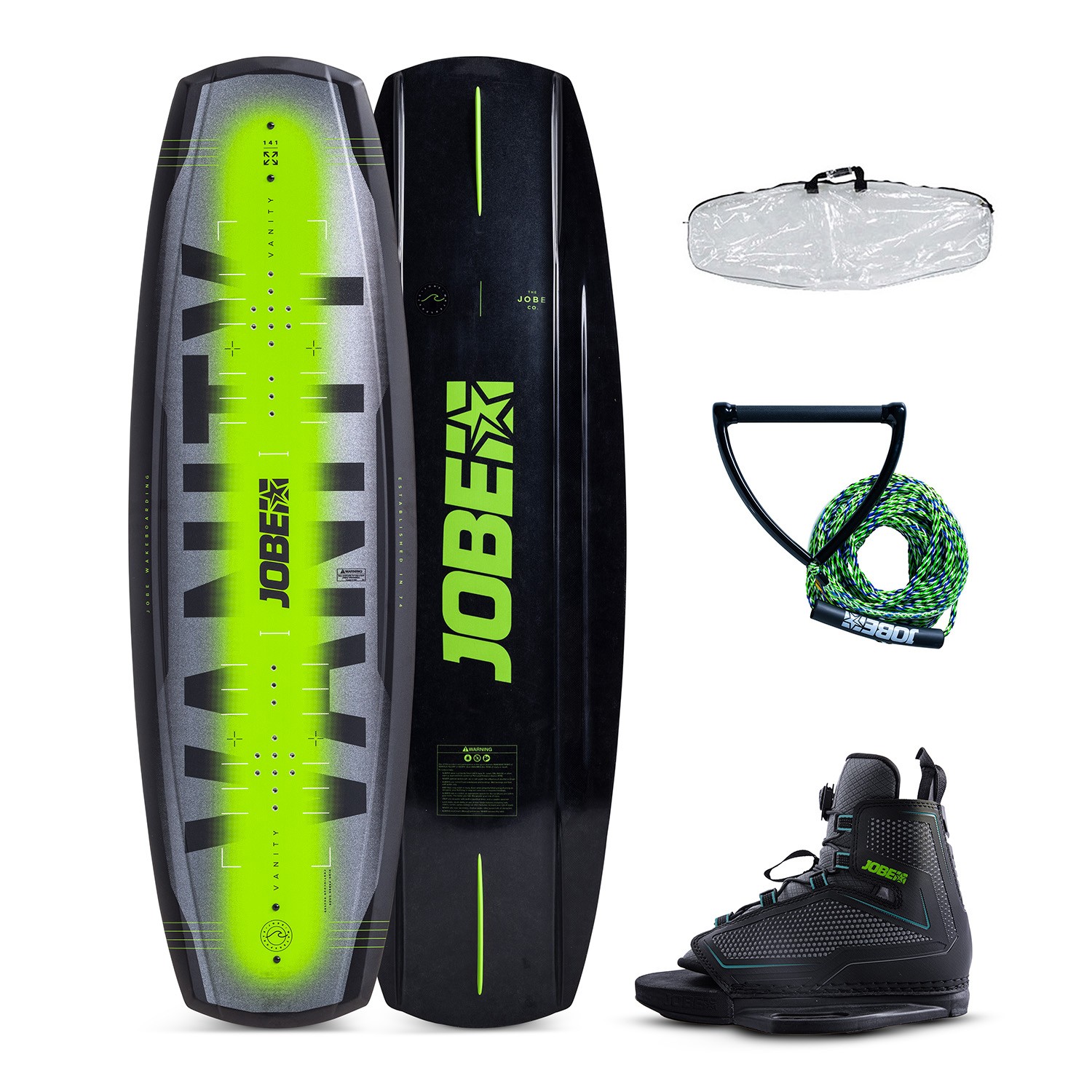 Jobe Vanity Wakeboard 136 & Maze Bindings Package - Binding Size EU40-46 - Image
