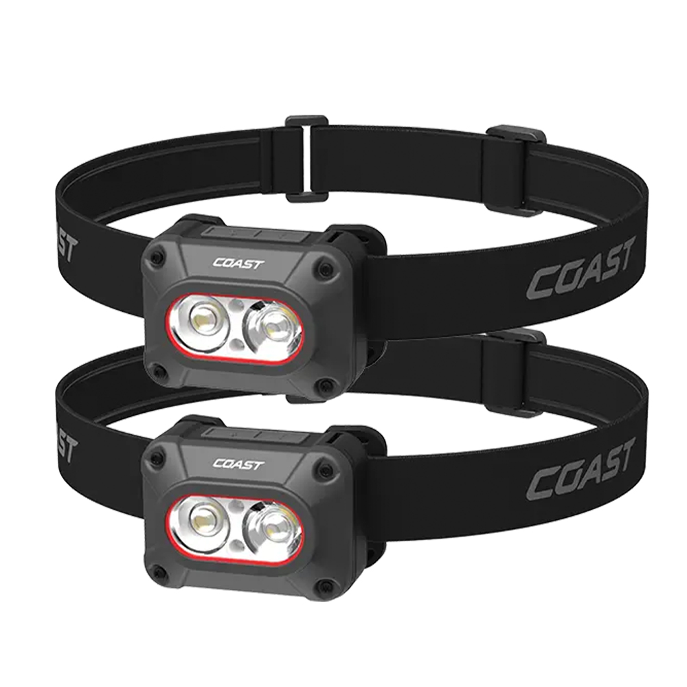 Coast FLX10R 1000 Lumen Head Torch Twin Pack - Image