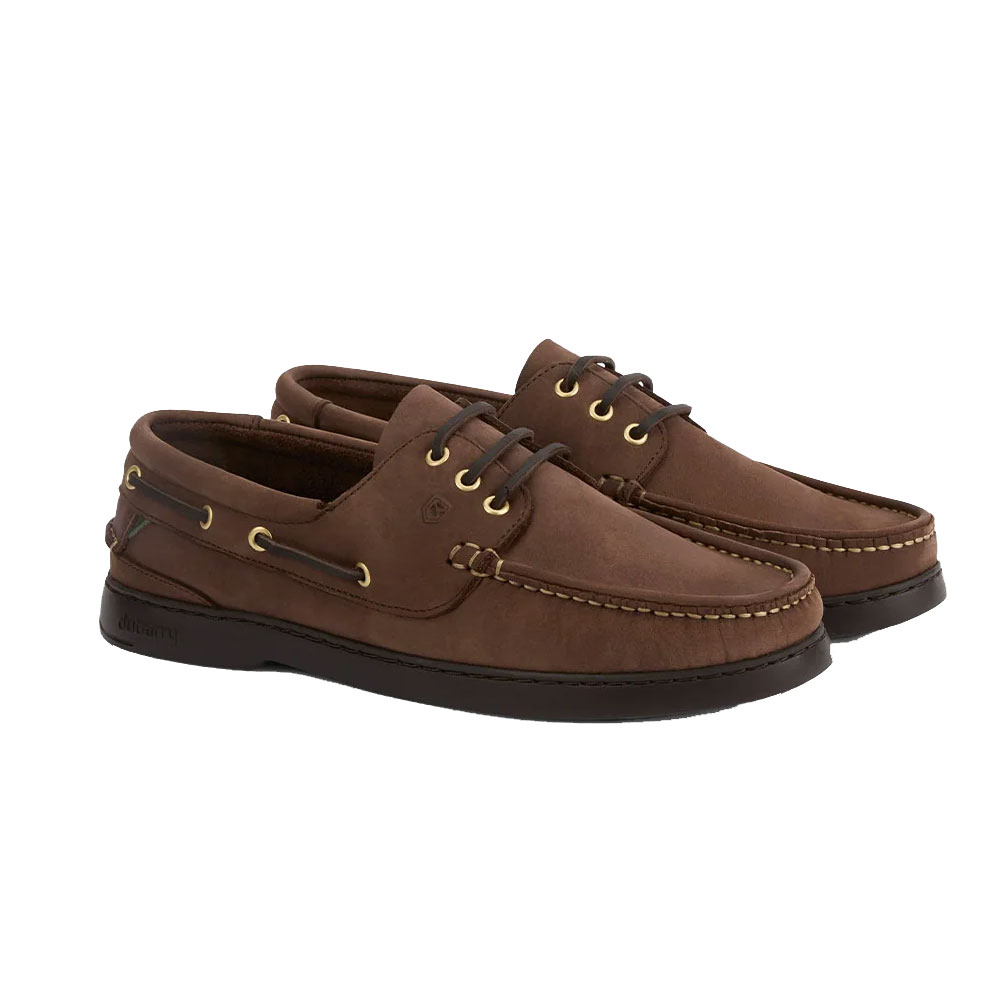 Dubarry Tavira Three Eye-Tie Moccasin Deck Shoe - Donkey Brown