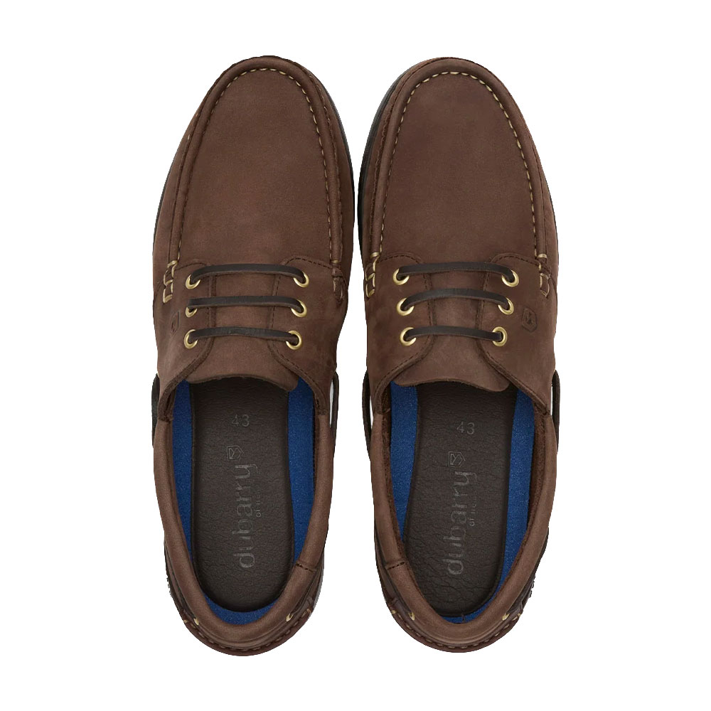 Dubarry Tavira Three Eye-Tie Moccasin Deck Shoe - Donkey Brown