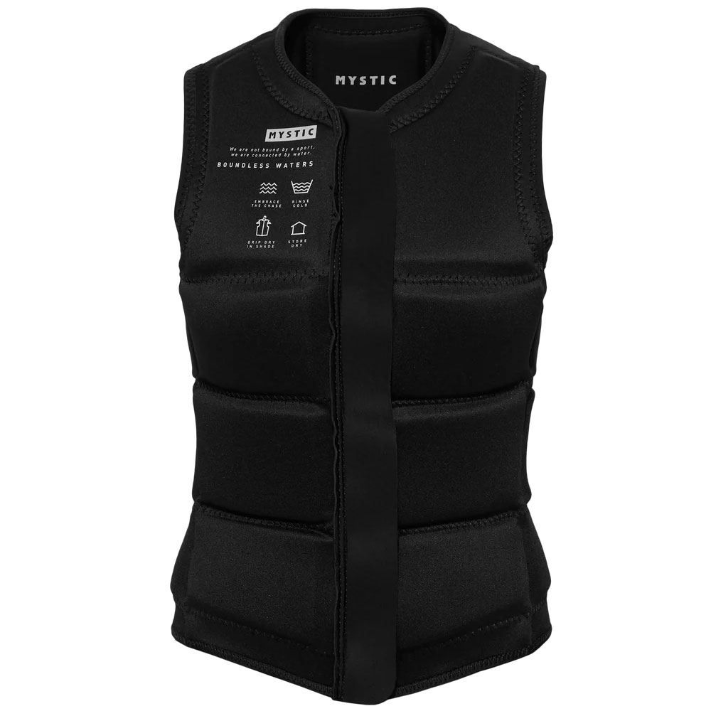 Mystic Star Wake Impact Vest Front Zip for Women - Black