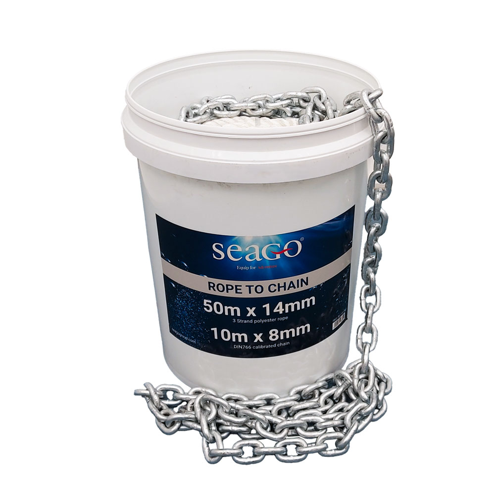Seago Rope to Chain Kit - 14mm Rope - 8mm Chain