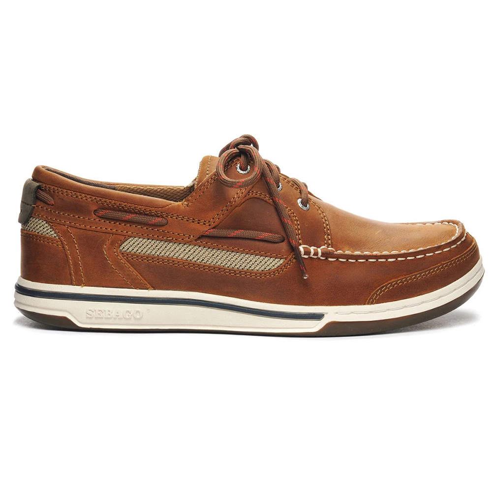 Sebago Triton Three-Eye Deck Shoe - Brown Cinnamon