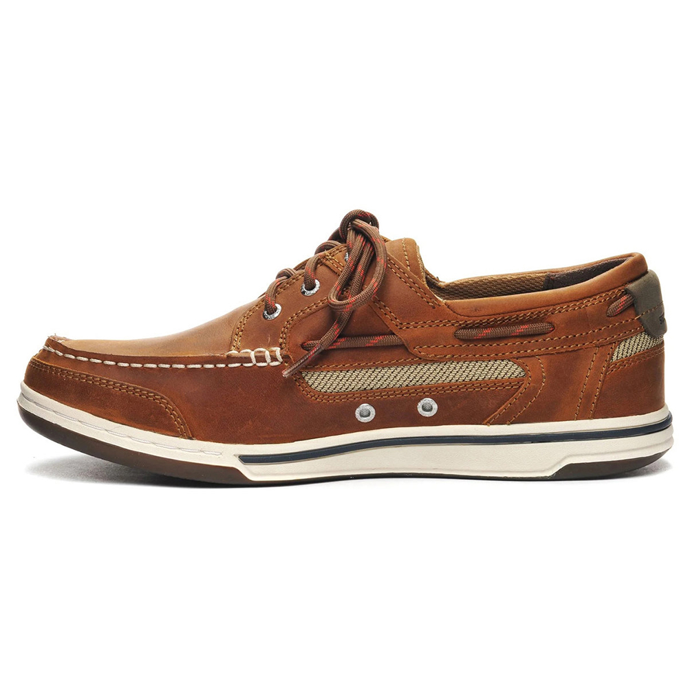 Sebago Triton Three-Eye Deck Shoe - Brown Cinnamon