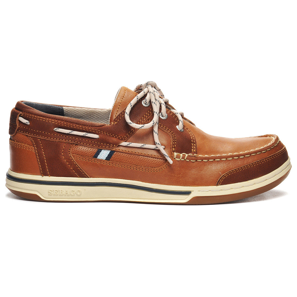 Sebago Triton Three-Eye Deck Shoe - Brown Cognac