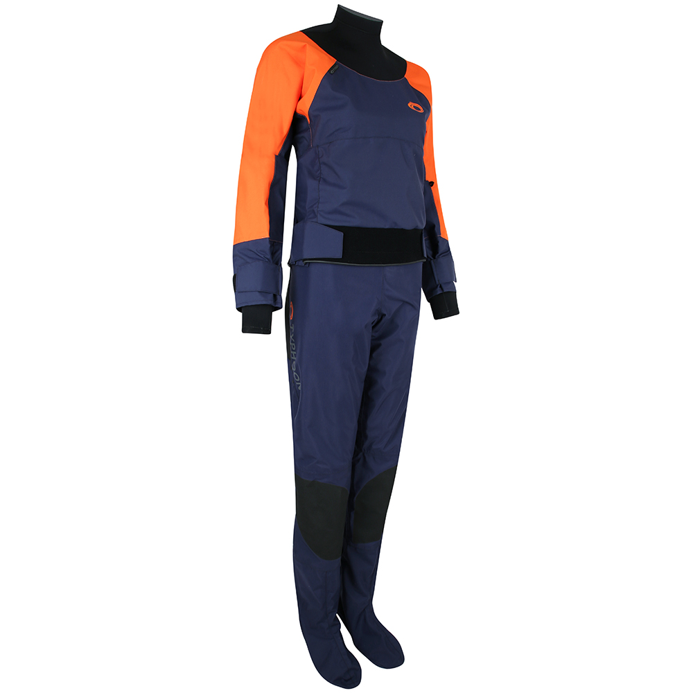 Typhoon Hendra Hinge Drysuit for Women - Orange / Navy