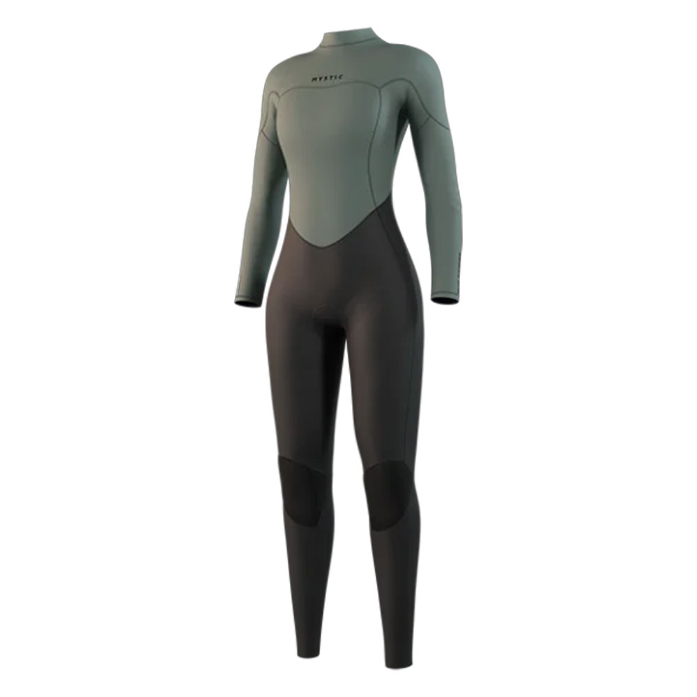 Mystic Star 3/2mm Back Zip Wetsuit for Women - Dark Olive