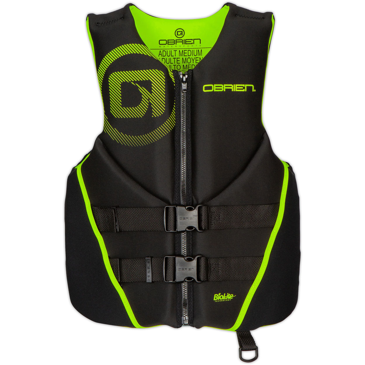 O'Brien Traditional Buoyancy Aid - Green/Black/Green
