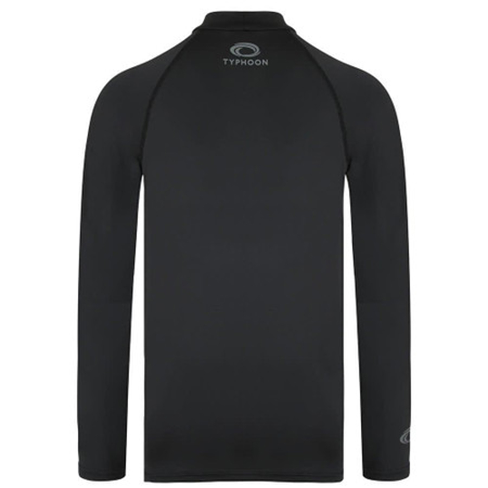 Typhoon Fintra Long Sleeve Tech Rash Vest For Youth - Black