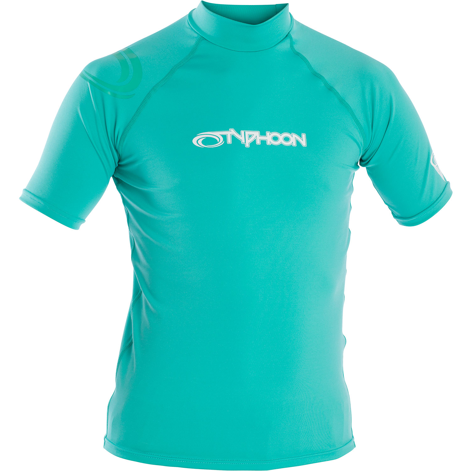 Typhoon Junior Short Sleeve Rash Vest - Aqua Green - Aqua Green