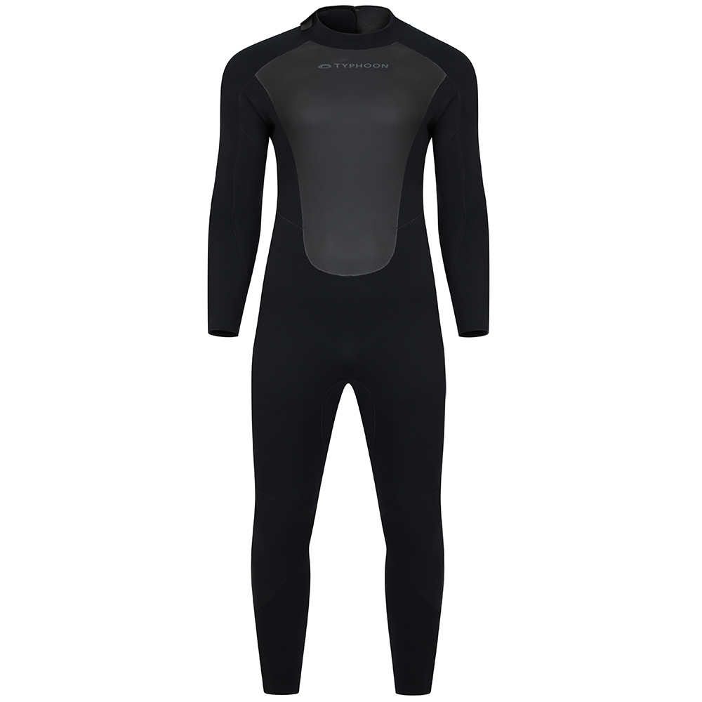 Typhoon Storm 5.4.3 Back Zip Wetsuit - Black - Size S - Image