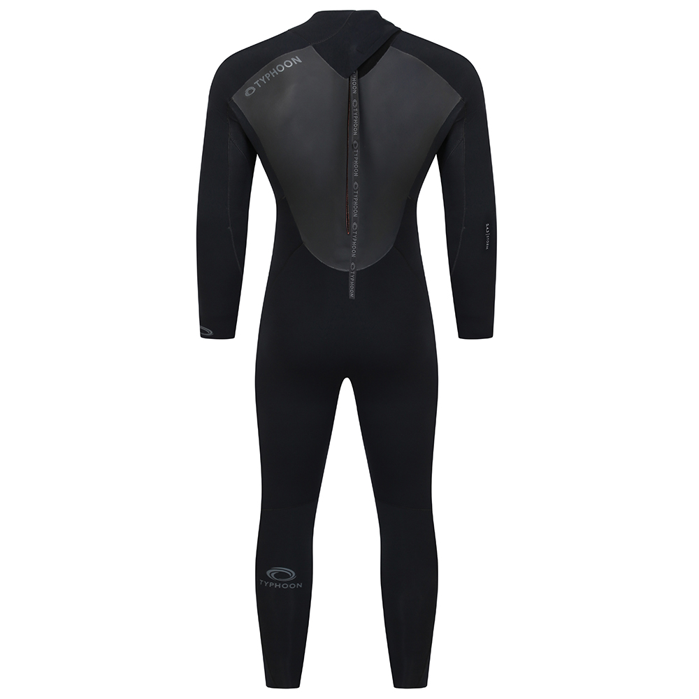 Typhoon Storm 5.4.3 Back Zip Wetsuit - Black - Size S - Image