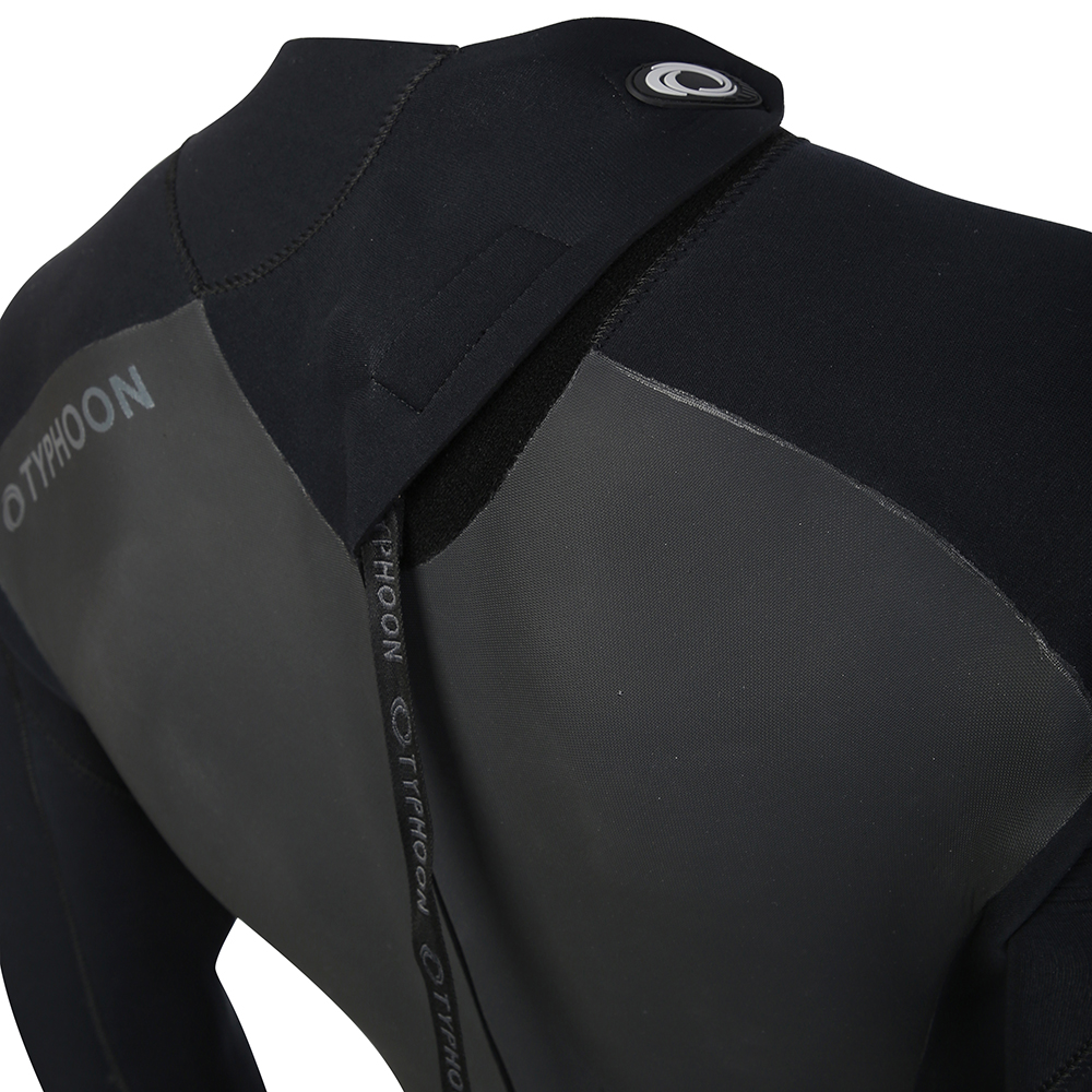 Typhoon Storm 5.4.3 Back Zip Wetsuit - Black - Size S - Image