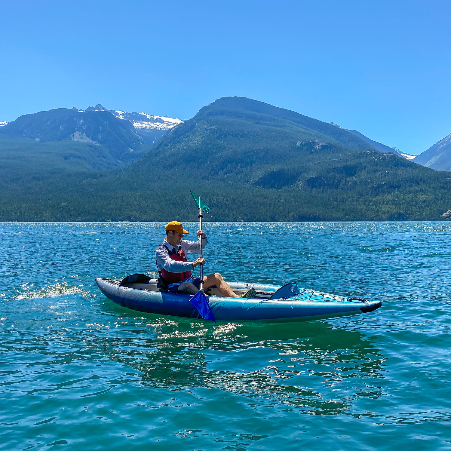 Aquaglide Chelan 140 InflatableTouring Kayak - Image