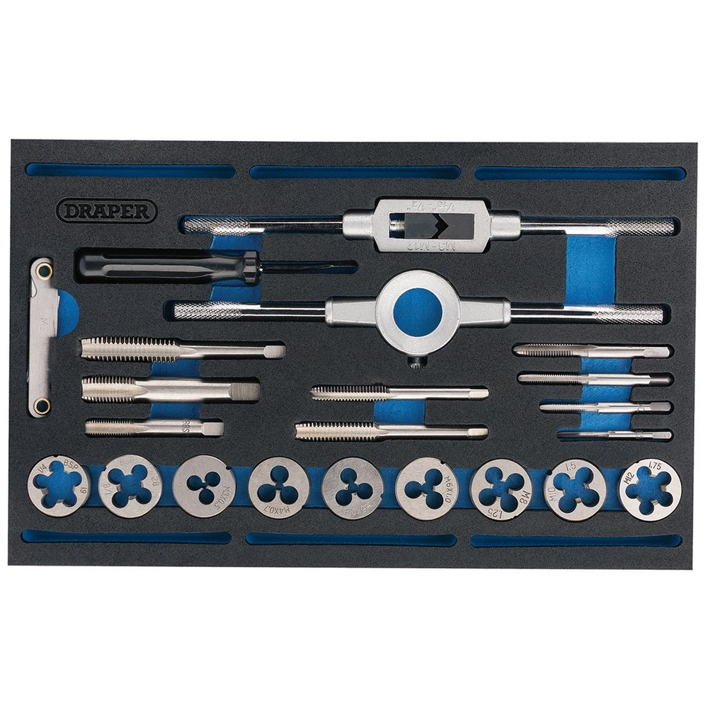 Draper Expert Combination Tap and Die Set - Metric and BSP - Image