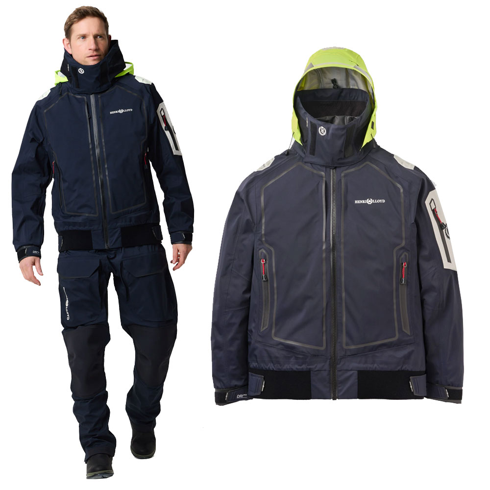 Henri Lloyd Ocean Pro Full Zip Smock - Navy Black