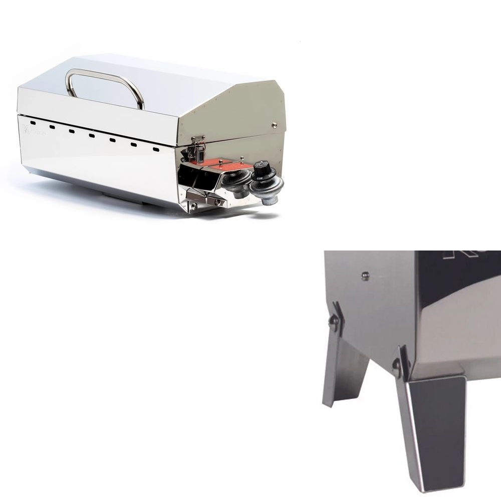 Kuuma Stow N' Go 160 Gas Grill BBQ - Includes Universal Rail Mount - Image