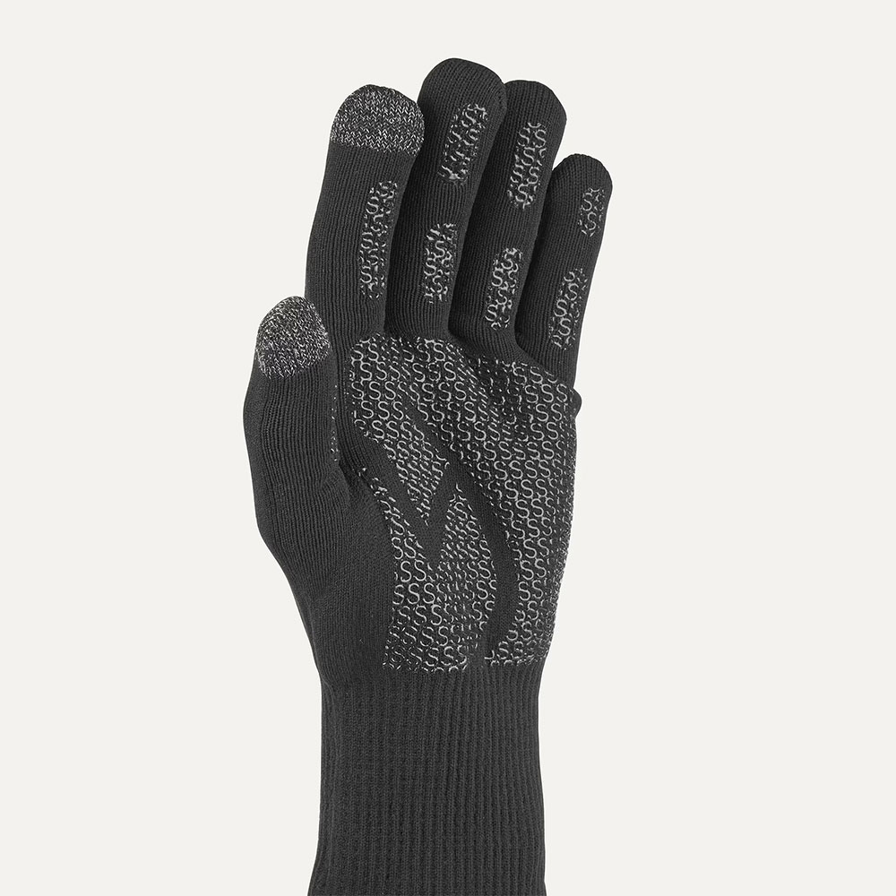 Sealskinz Anmer Waterproof Ultra Grip Gloves - Black