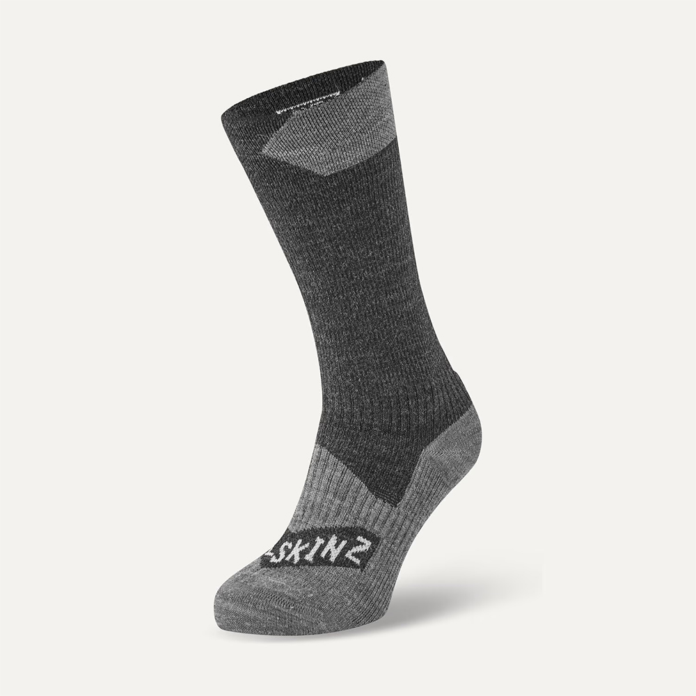 Sealskinz Raynham Waterproof Midlength Socks - Black
