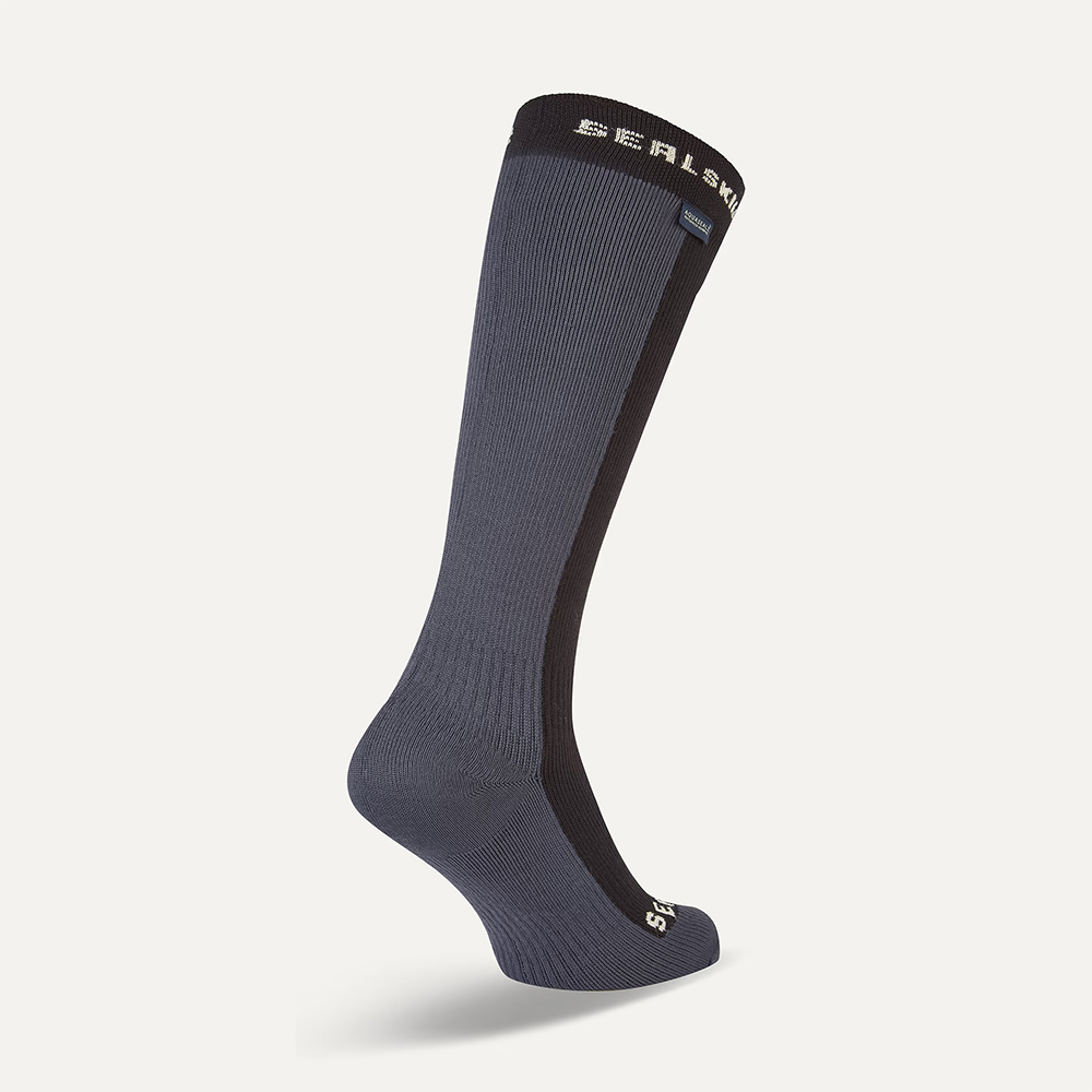 Sealskinz Worstead Cold Weather Waterproof Knee Length Socks - Black