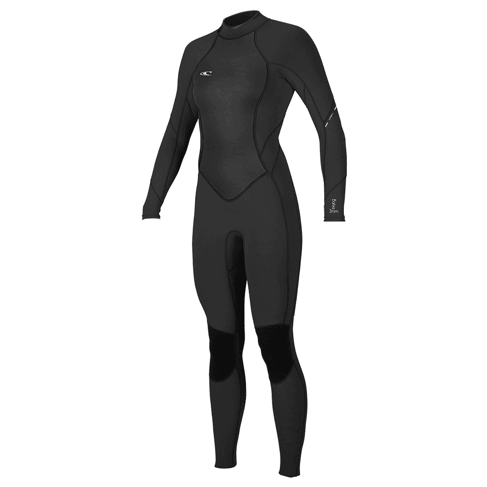 O’Neill Women’s Bahia 3/2mm Back Zip Full Wetsuit - Black - Black