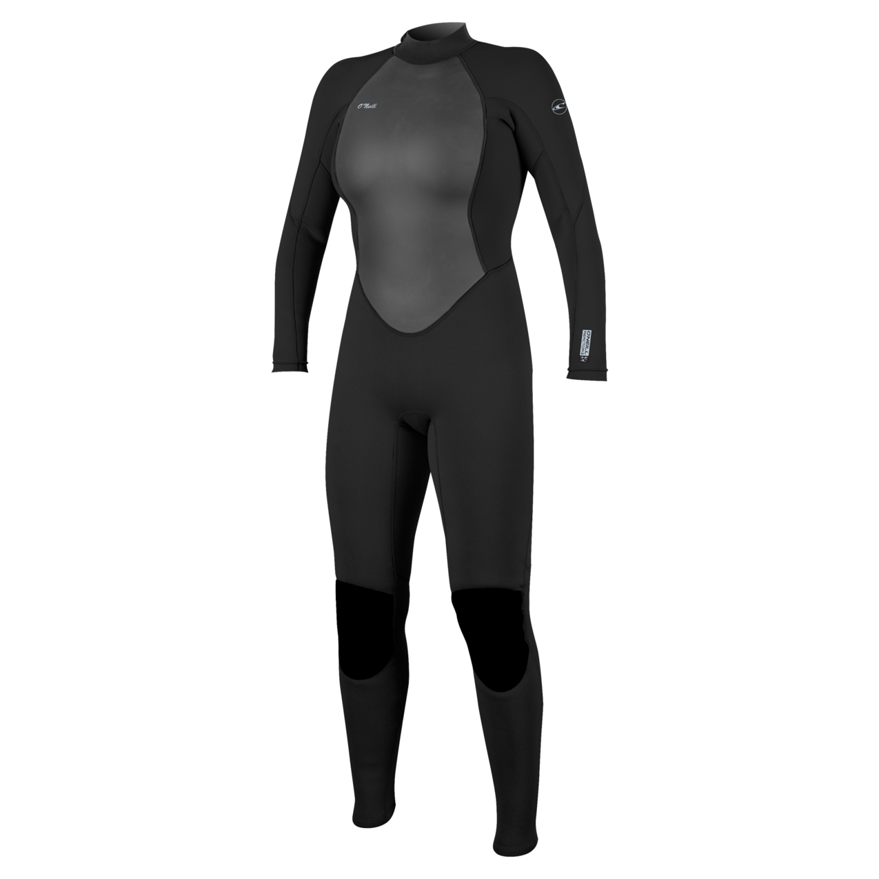 O’Neill Women’s Reactor-2 3/2mm Back Zip Full Wetsuit 2026 - Black / Black
