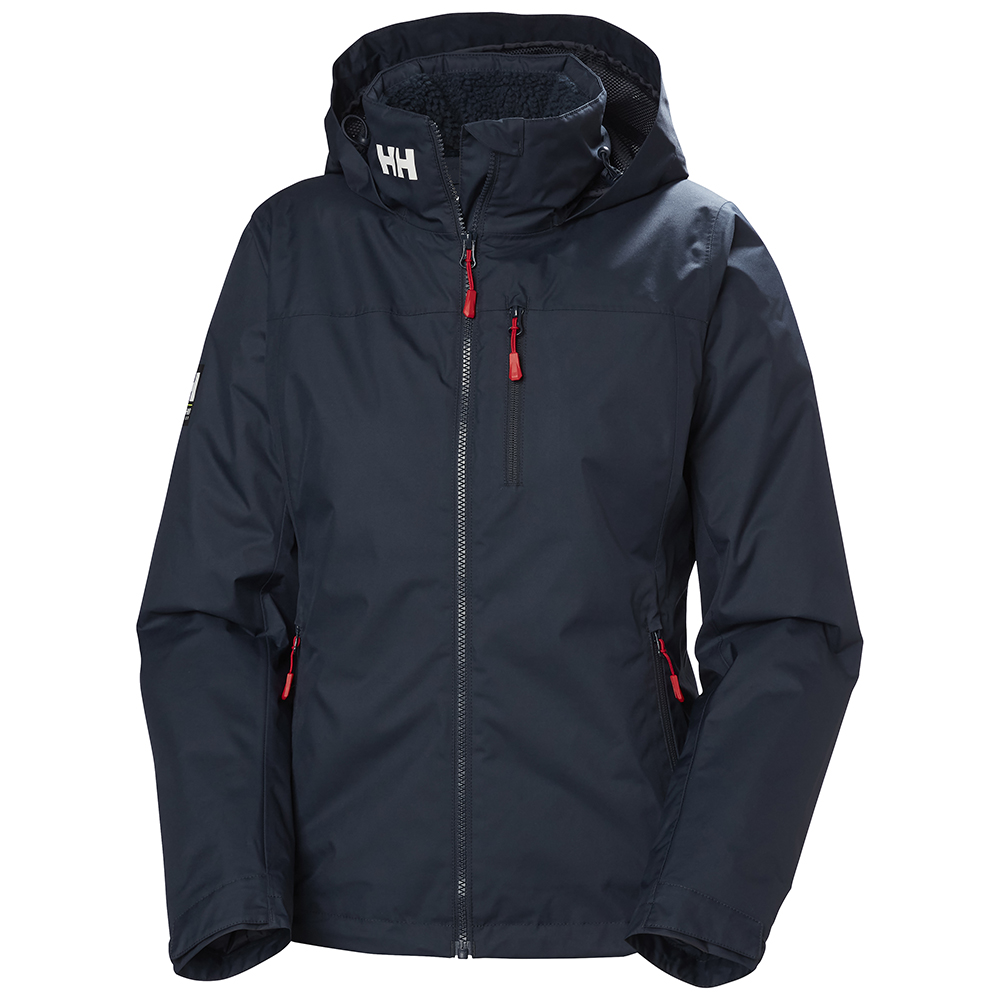 Helly Hansen Women's Crew Hooded Pile Jacket - Navy
