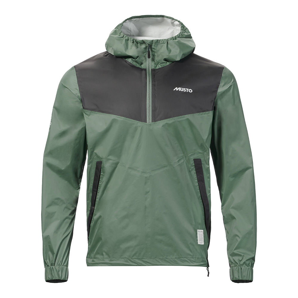 Musto 64 Packable Hooded Anorak - Duck Green / Black