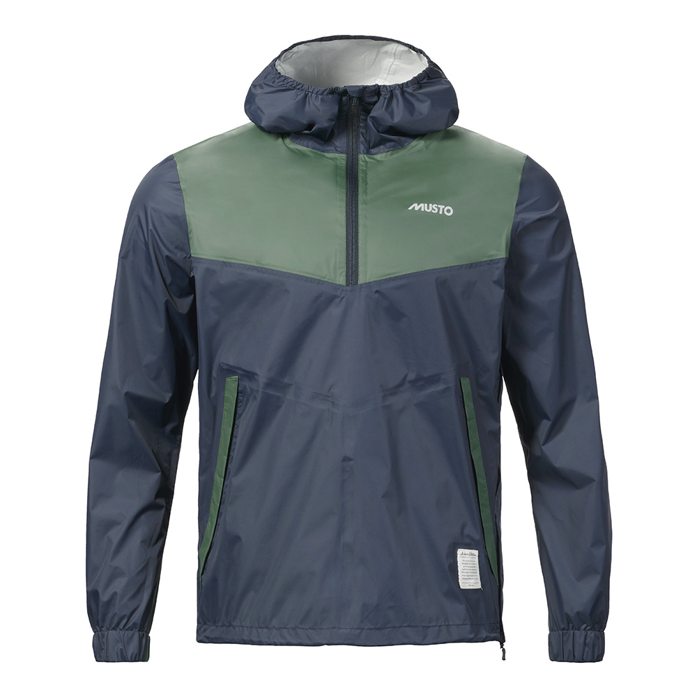 Musto 64 Packable Hooded Anorak - Navy / Duck Green