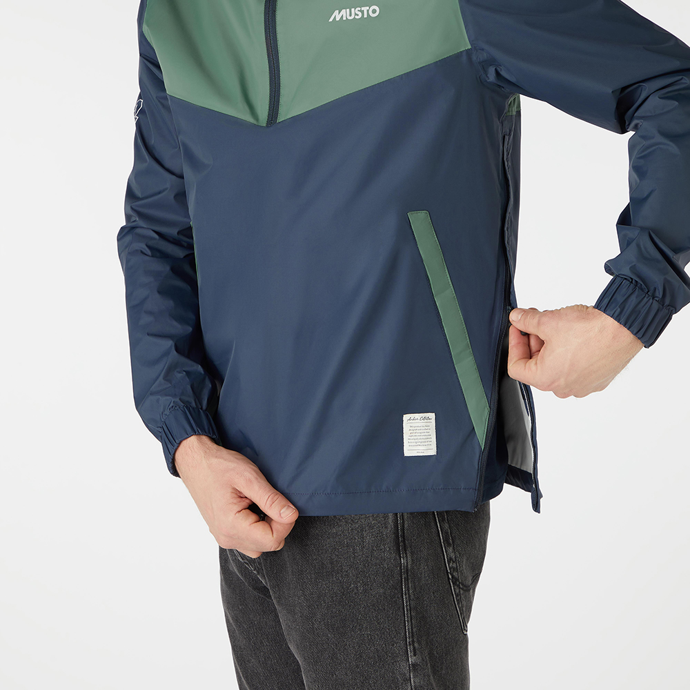 Musto 64 Packable Hooded Anorak - Navy / Duck Green