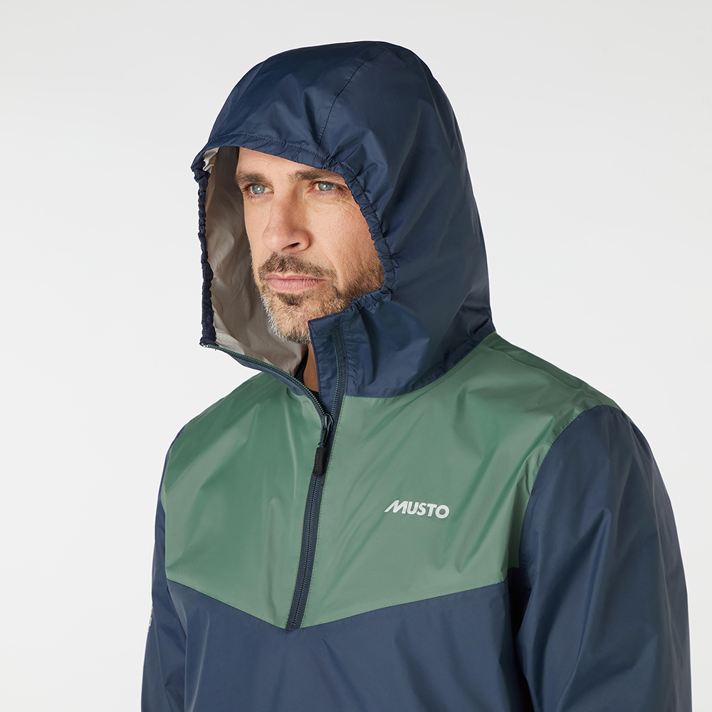 Musto 64 Packable Hooded Anorak - Navy / Duck Green