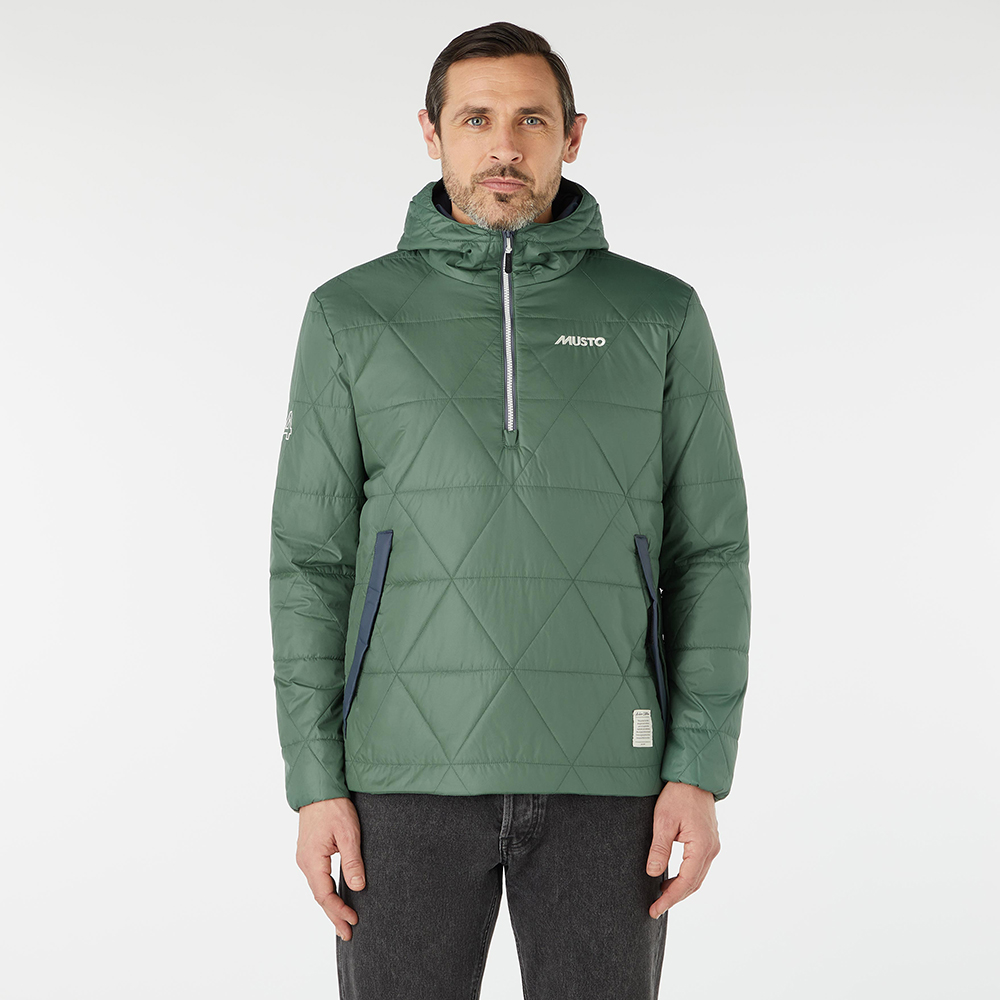 Musto 64 Snug Quilt Anorak - Duck Green