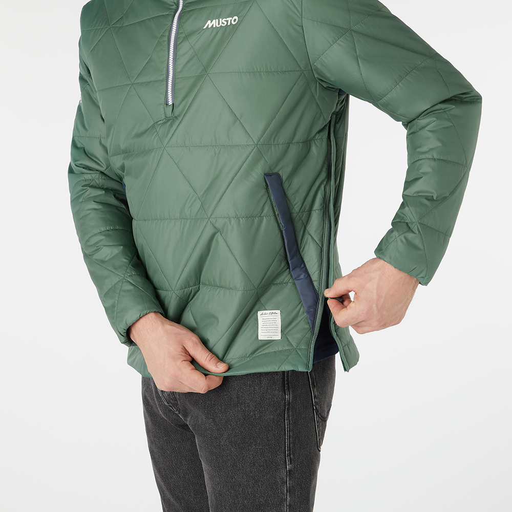 Musto 64 Snug Quilt Anorak - Duck Green