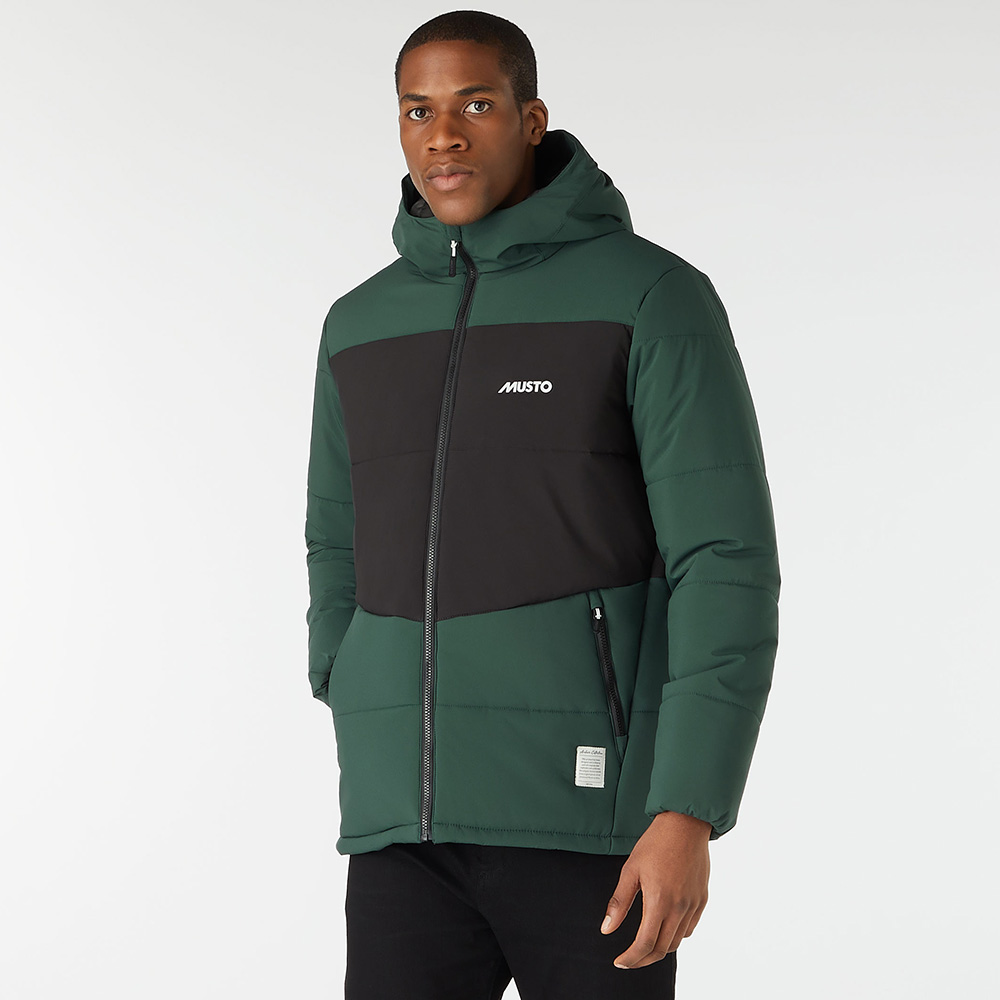 Musto Men's 64 Puffer Jacket - Size XL - Darkest Spruce / Black