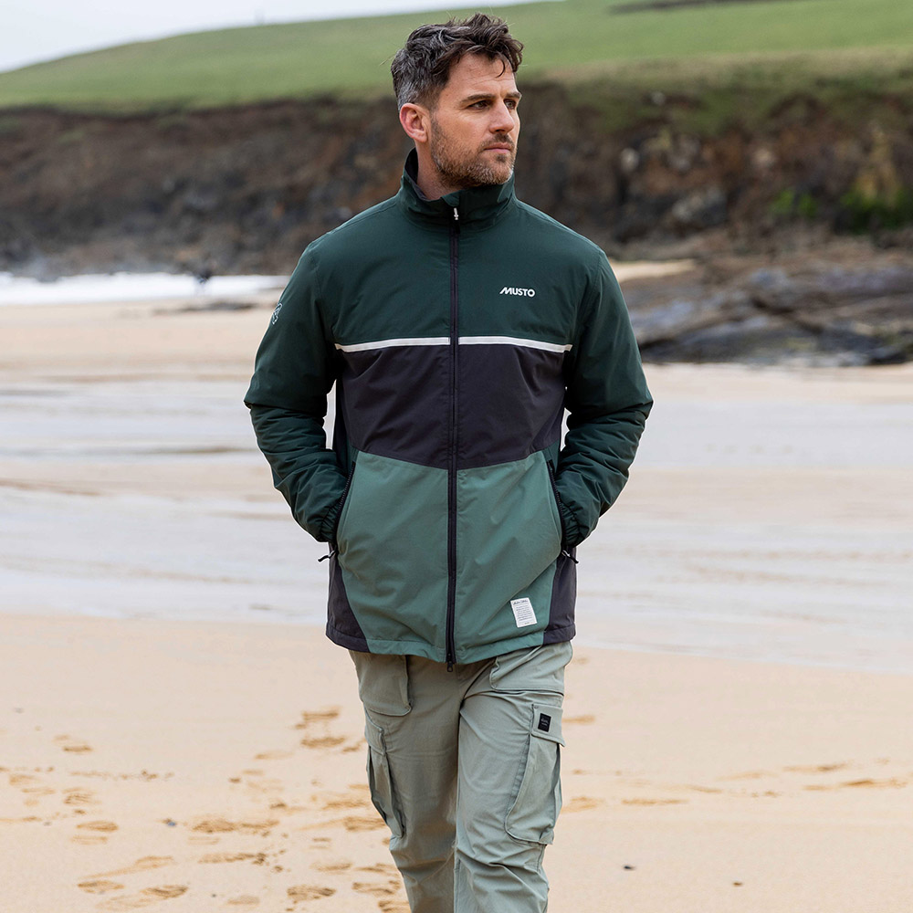 Musto Men's 64 Regatta Jacket - Black / Darkest Spruce