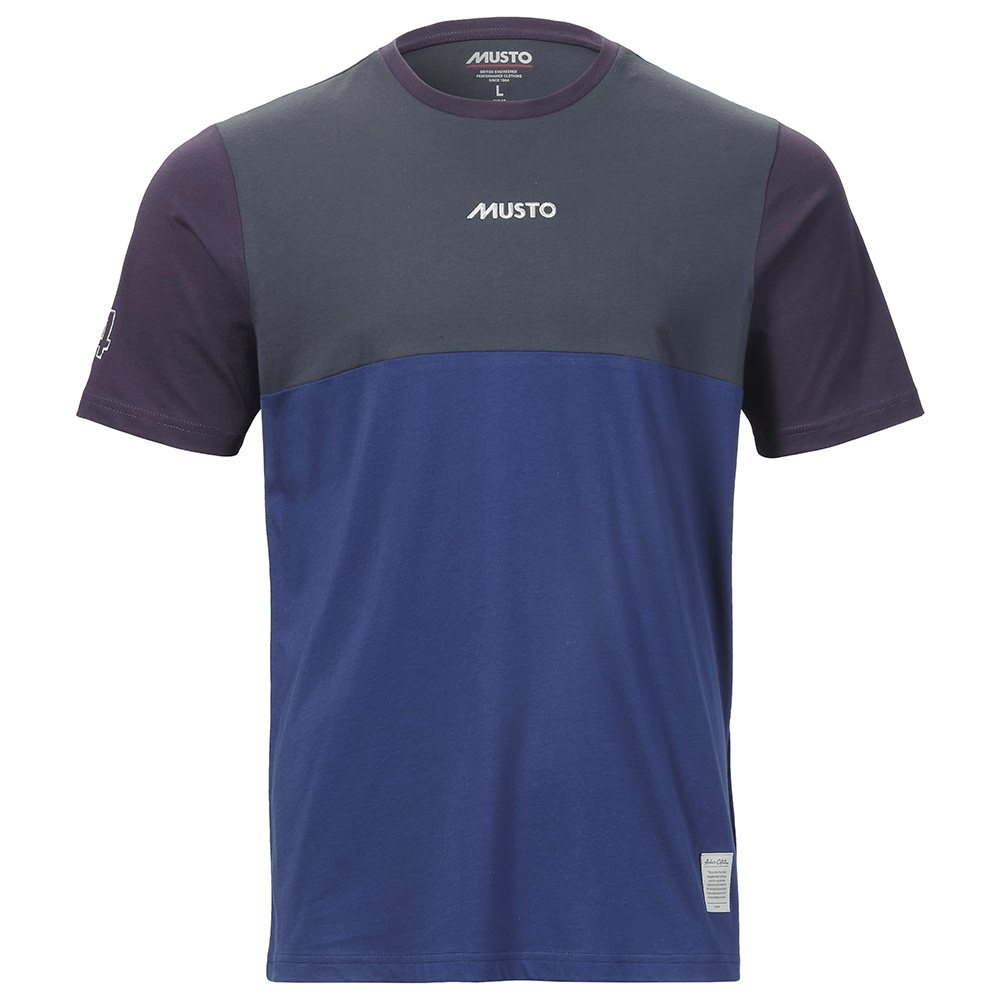 Musto Men's 64 Short Sleeve Tee - Size Medium - Blueprint / Ombre Blue