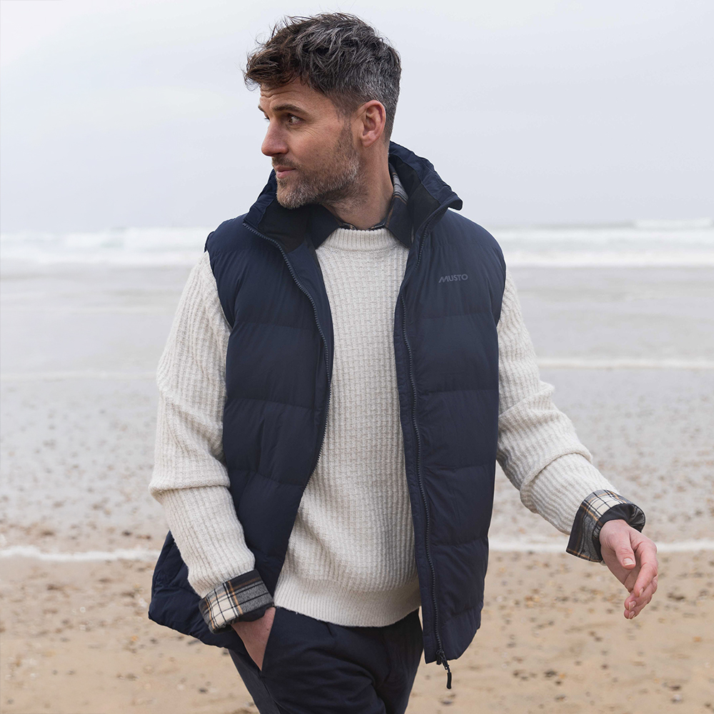 Musto Men's Active Puffer Vest - Navy
