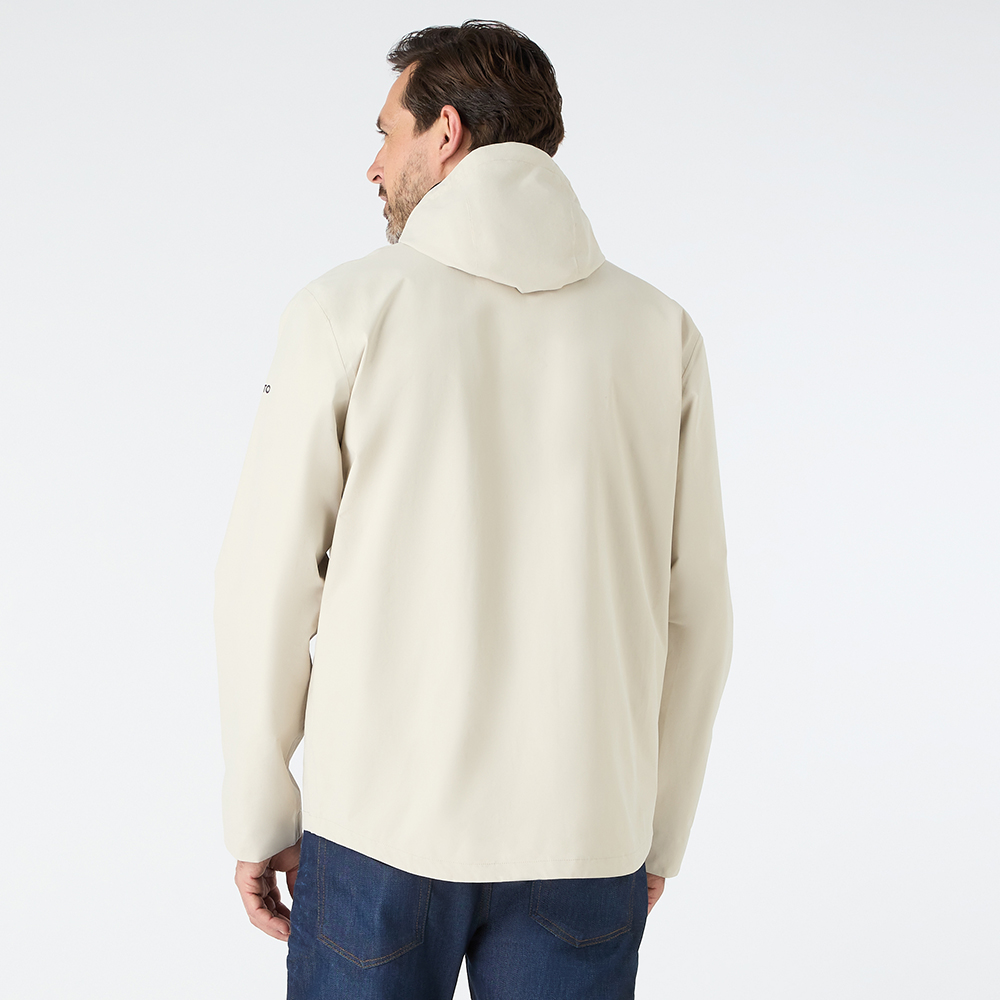 Musto Men's Marina Rain Jacket - Pumice / Navy