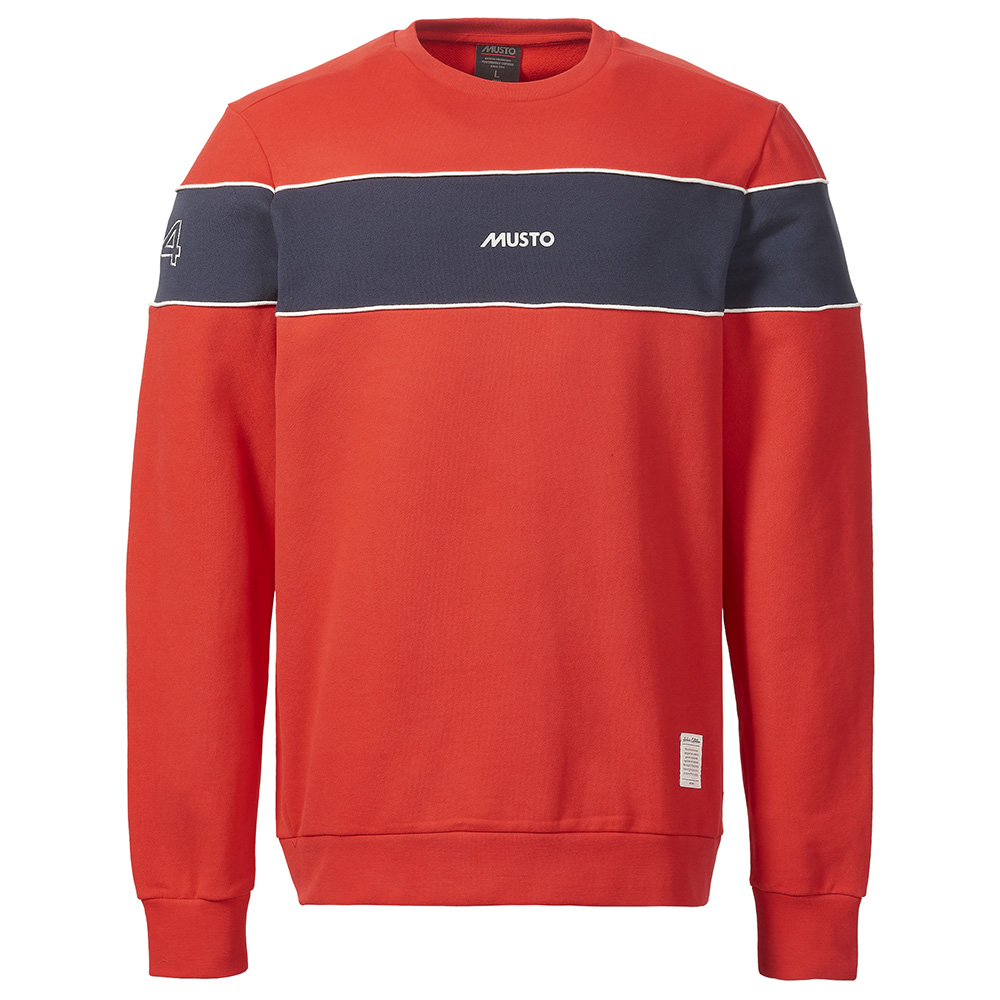 Musto Men's Musto 64 Crew Sweat - Size Small - True Red