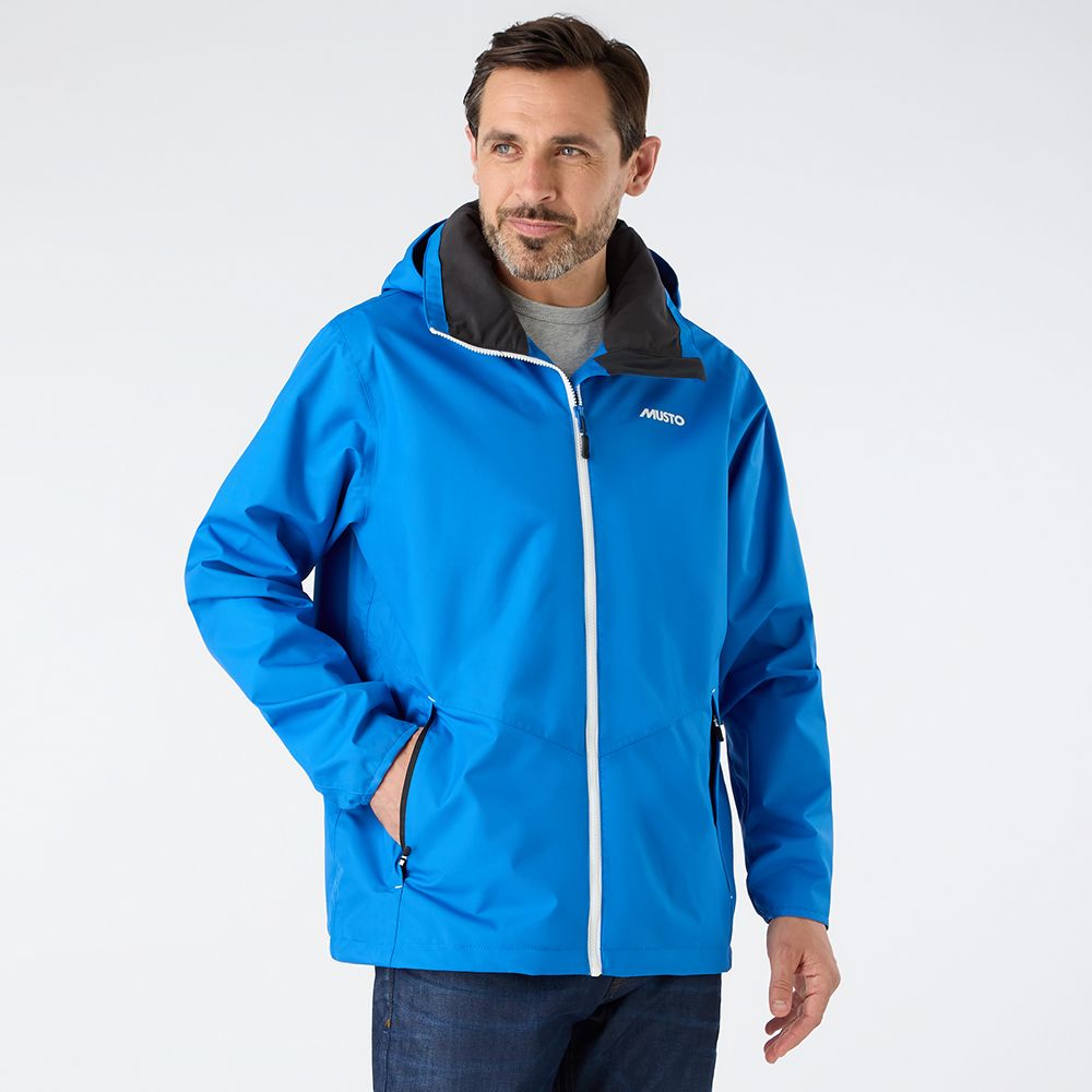 Musto Men's Nautic Rain Jacket - Size Small - Aruba Blue