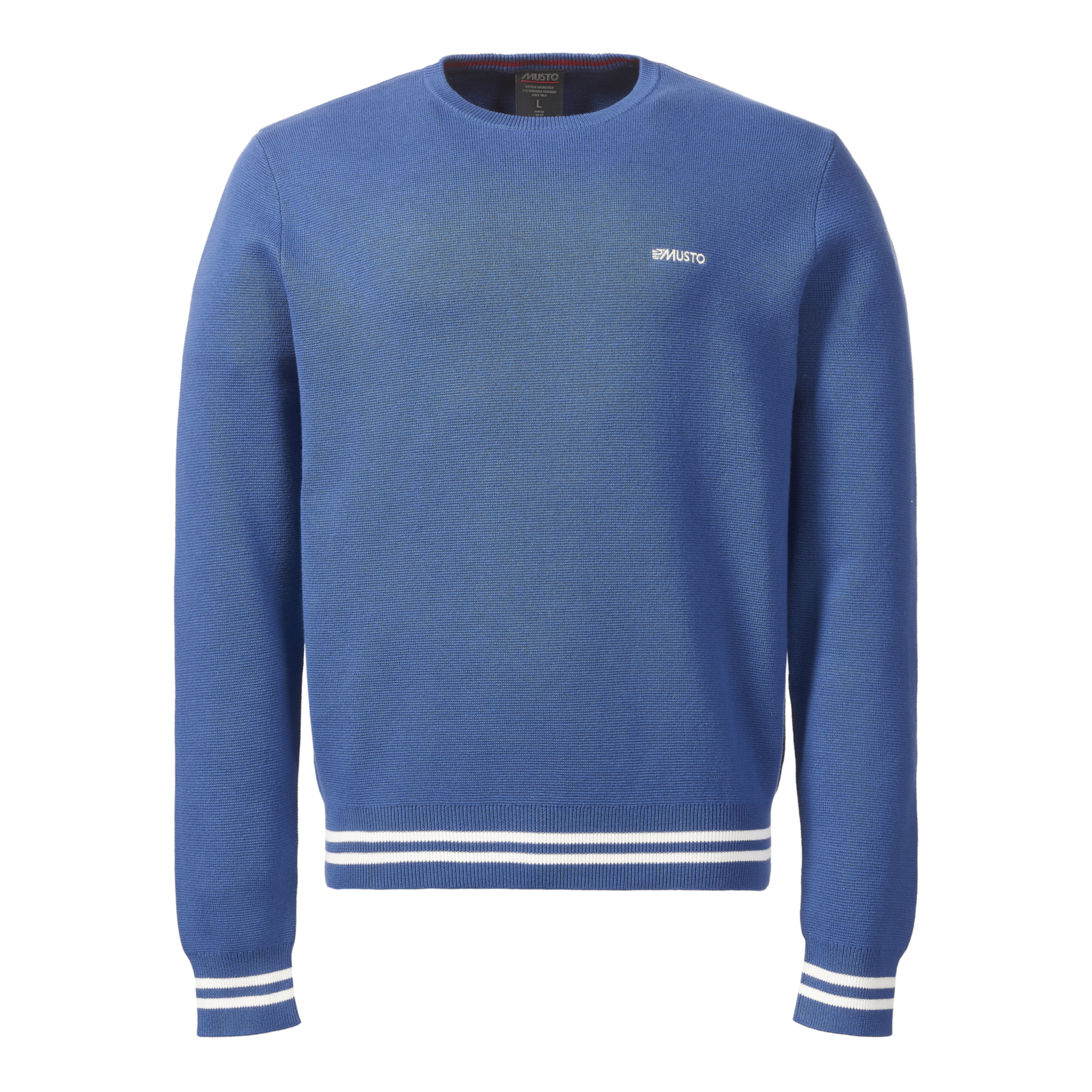 Musto Men's Salcombe Crew Knit - Marine Blue